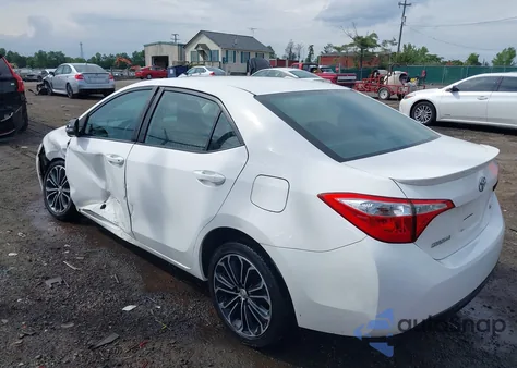 2015 Toyota Corolla L/Le/Le Plus/Le Premium/S/S Plus/S Premium from USA, damaged, VIN 2T1BURHE0FC362345
